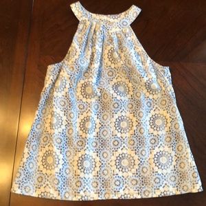 Tommy Bahama Linen Top-Kaleidoscope Geo Halter